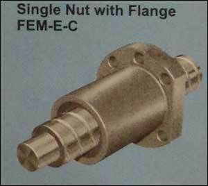  फ्लेंज FEM-E-C बॉल स्क्रू के साथ सिंगल नट 