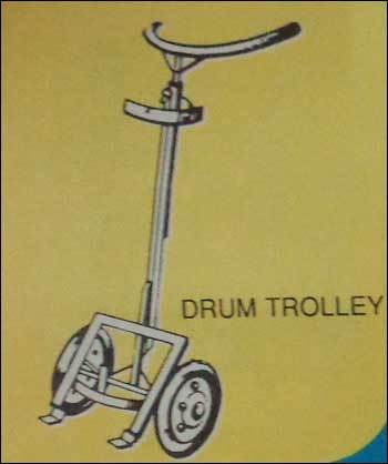 Sky Blue Drum Trolley