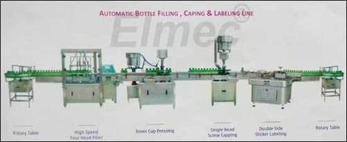 Automatic Bottle Filling Capping And Labeling Machine