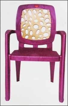 Plastic Moulded Chair With Cushion Seat