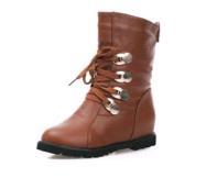 Commando Style Ladies Brown Hiking Boots (S20004)