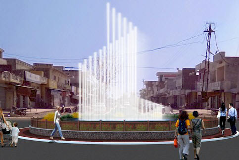 Programmable Spiral Fountains