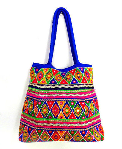 Boho fashion Embroidery Beach Bag-Gujarati Embroidery| Alibaba.com