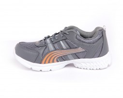 स्टाइलिश ग्रे और ऑरेंज स्पोर्ट शू (DF-020)