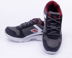 ट्रेंडी ग्रे और रेड स्पोर्ट्स शूज़ (DF-022)