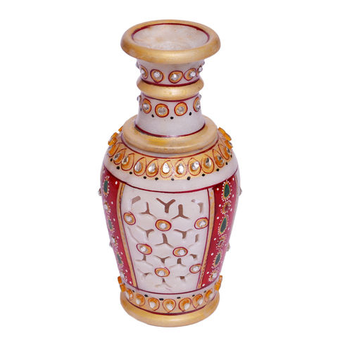 Gold Painting Flower Vase