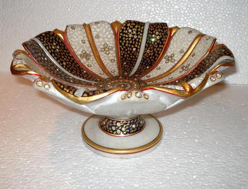 Marble Gold Painting Bowl