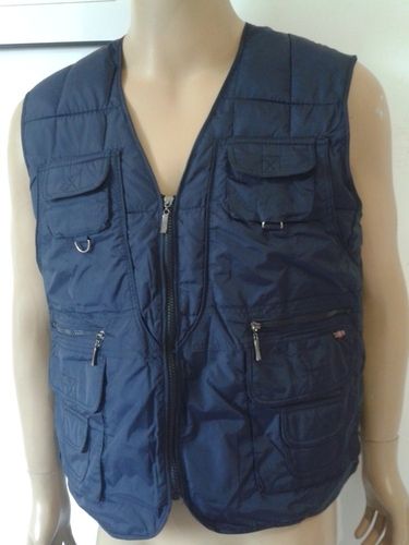 Men's Pure Color Vest Jacket