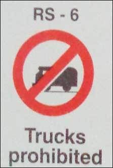 Truck Prohibited Mandatory Sign