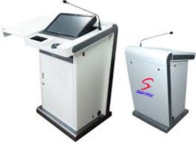 Machine Made Durable Digital Wooden Podium Sil-506