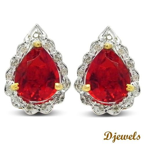 Diamond Stone Earrings