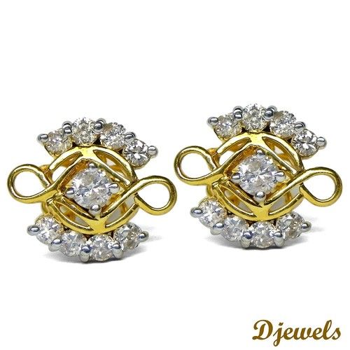 Gold Diamond Earrings