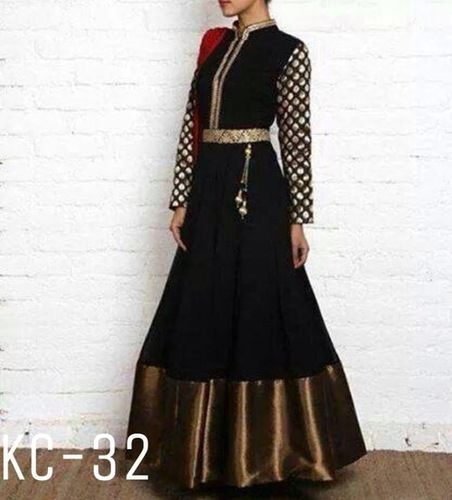 Net Anarkali Suit With Threadwork York