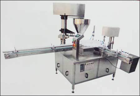 1 Head Auger Powder Filling And 1 Head Capping Machine