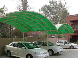 Fiberglass Car Parking Shed