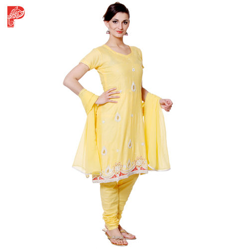 Yellow Cotton Salwar Kameez