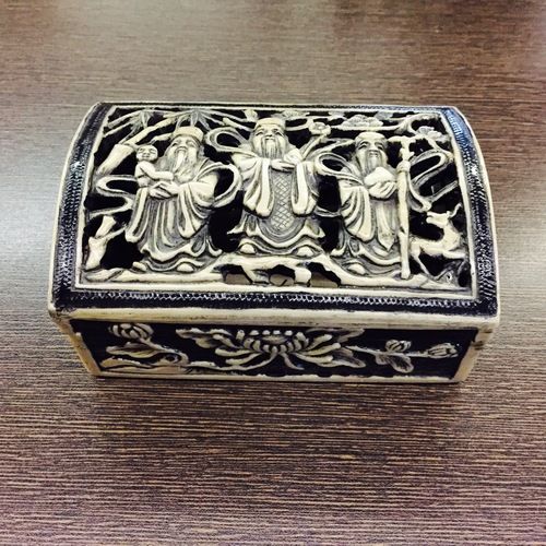 Carved Stone Box