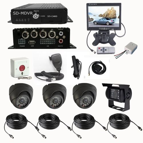 4 Channel 3G Real-Time Vehicle Surveillance Camera With GPS Tracking Kit