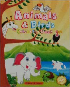 Colours And Learn Animal and Birds (Kids Book)