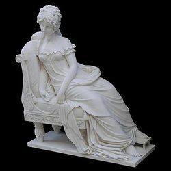 Fiberglass Beautiful Lady Sculpture