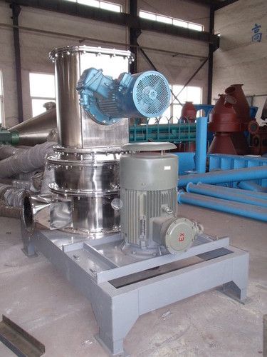 Chemical Pulverizer - Pneumatic Conveyance System, Fine Particle Size Reduction with Internal Recirculation and Classifier Separation