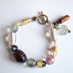 Fancy Beaded Glass Bracelet