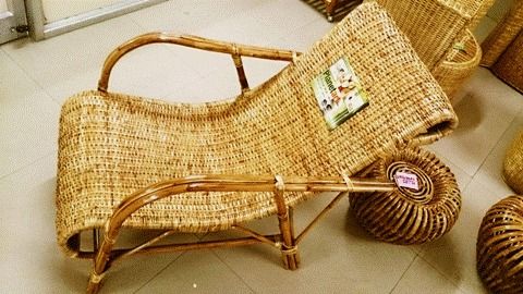 Bamboo Cane Relax Chair
