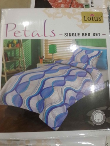 1 पिलो कवर के साथ 1 सिंगल बेडशीट कॉटन