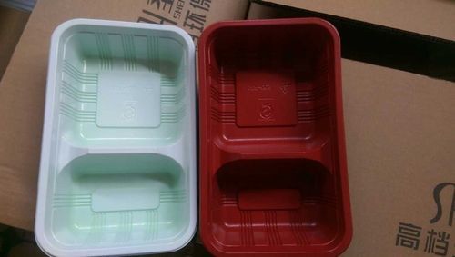 Plastic Food Tray with 2 Compartment