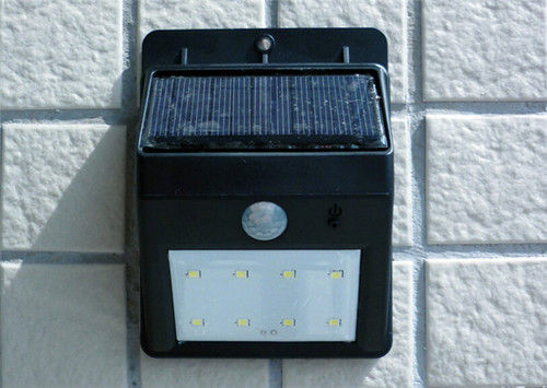 Waterproof Environmental Friendly Solar Power Lamp 8 Led Pir Motion Sensor