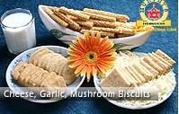 Cheese Garlic And Mushroom Biscuit