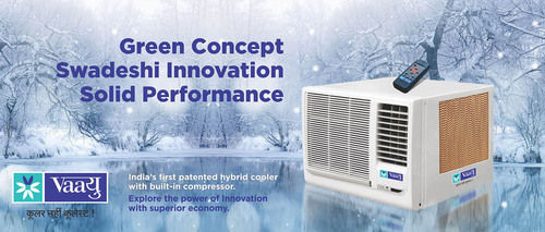 Plastic Hybrid Air Cooler with Built In Compressor