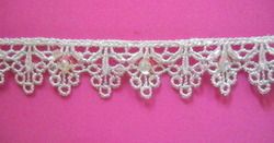 Beaded White Lace Edging