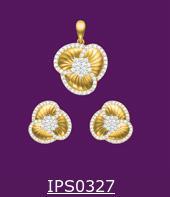 Gold Pendent Set(Ips0327)