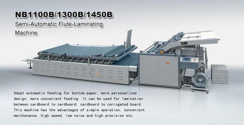 Stainless Steel Semi Automatic Flute Laminating Machines