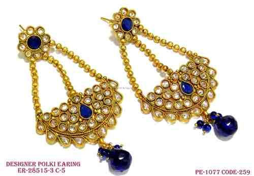 Polki Peacock Earings