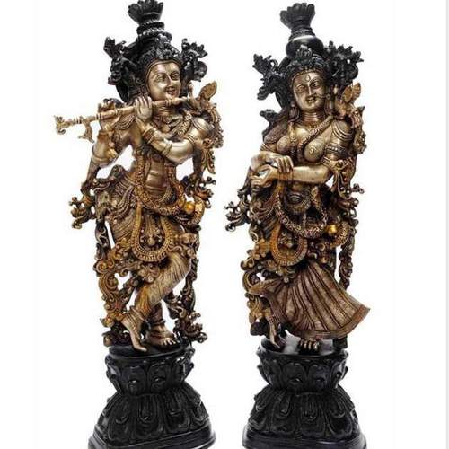 radha krishna statue