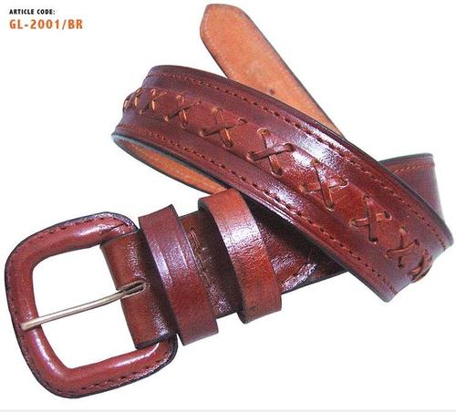 Braided Finish Leather Belts (Gl 2001/Br)