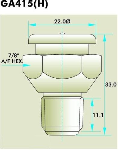 Button Head Grease Fittings