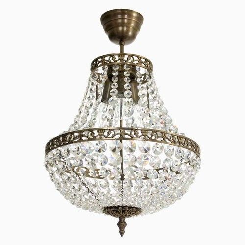 Empire Style Crystal Chandeliers Luster Lightning