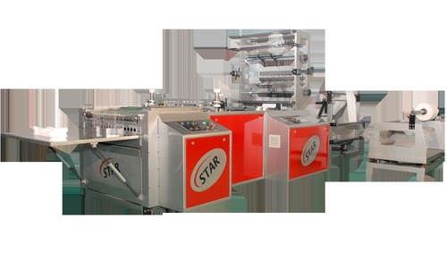 Side Sealing and Cutting Machine - HM-HDPE / LDPE / PP / BOPP / CPP Maximum Speed 250 Cycles/Min Touch Screen Panel Servo Motor for Indexing Accuracy
