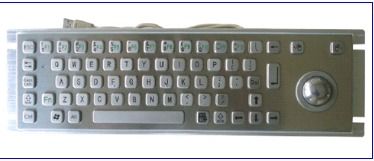 Metal Keyboard With Trackball (LP 2519 TB)