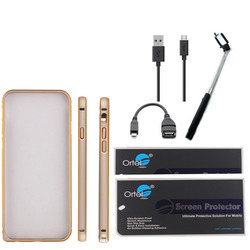 Mobile Case and Cover - Polycarbonate, Variable Size, Gold | Protection, Slim Fit, Durable, Lightweight, Screen Protection