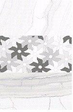 ग्लॉसी टाइल्स (व्हाइट पंच फ्लावर एलडी और एचएल)