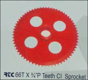 66T x 3/4 P Teeth CI Sprocket