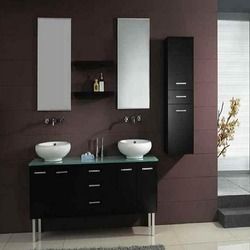 Bathroom Vanity Cabinet With Twin Mirror