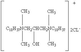 Fungicide Double-Chain Quaternary Ammonium Salt