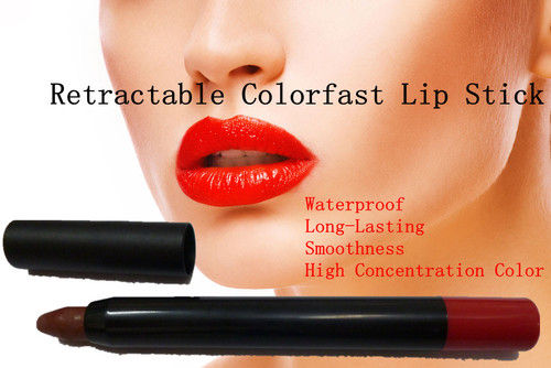 Retractable Colorfast Lip Stick