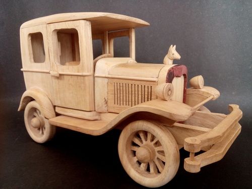 Wooden Vintage Car