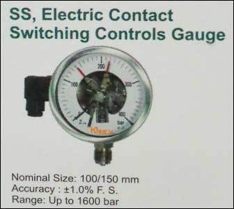 S S Electric Contact Switching Controls Gauge